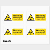 チェルノブイリ3.6レントゲン素晴らし:ない、恐くない 長方形シール (シート)