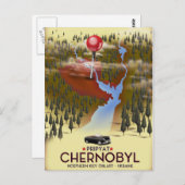 チェルノブイリ,プリピャット,ウクライナ旅行ポスター ポストカード (正面/裏面)