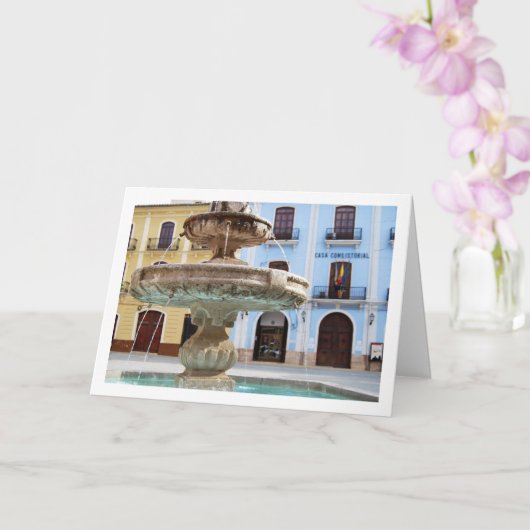 チェルバプラザファウンテンポートレートバレンシスペインのア カード (蘭)