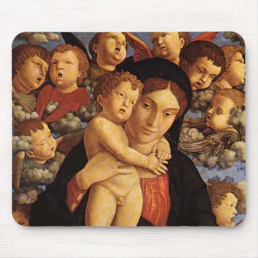 チェルビの聖母(Andrea Mantegna) マウスパッド (正面)