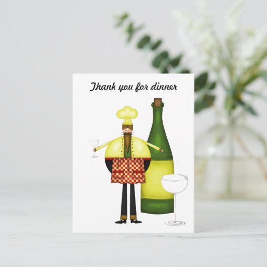 チェルフディナーポストカードをありがとう ポストカード (スタンド正面)