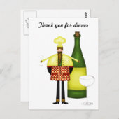 チェルフディナーポストカードをありがとう ポストカード (正面/裏面)