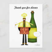 チェルフディナーポストカードをありがとう ポストカード (正面)