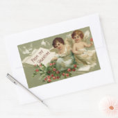 チェルブとバラバレンタイン 長方形シール (封筒)