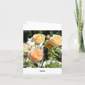 チェルブとバラ、悔やみや弔慰 カード (裏面)