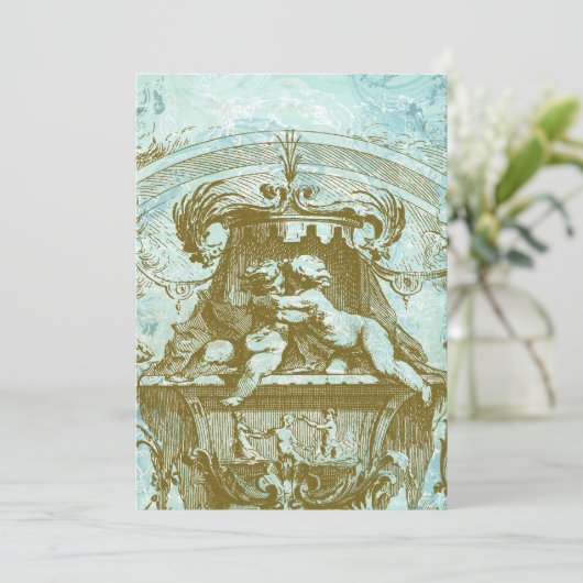 チェルブエンジェルヴィンテージスタイル招待状 招待状 (スタンド正面)