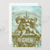 チェルブエンジェルヴィンテージスタイル招待状 招待状 (正面/裏面)