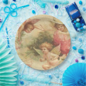 チェルブス·エンジェルス·ヴィンテージ  ペーパープレート (パーティー)