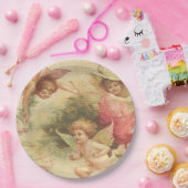 チェルブス·エンジェルス·ヴィンテージ  ペーパープレート (パーティー)