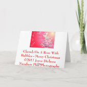 チェルブ・オン・ア・バラ・泡 – メリー・クリスマス シーズンカード (裏面)