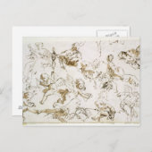 チェルブ、18世紀初頭(ペンとインクと洗剤) ポストカード (正面/裏面)