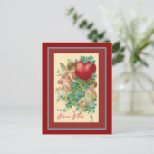 チェルベとハートヴィンテージバレンタインデー シーズンポストカード (スタンド正面)