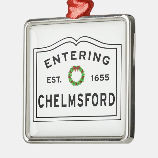 チェルムスフォードマホリデーリースメタルオーナメント メタルオーナメント (左)