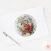 チェルーブとレースバレンタインのステッカー ラウンドシール (封筒)