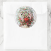 チェルーブとレースバレンタインのステッカー ラウンドシール (バッグ)