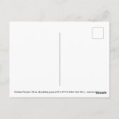 チェレア花油絵 ポストカード (裏面)