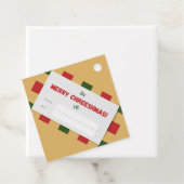 チェレメリーシュマスプレイドギフト長方形 フェイバータグ (インサイチュ)