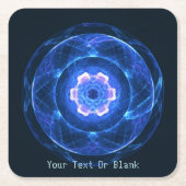 チェレンコフ放射 スクエアペーパーコースター (正面)