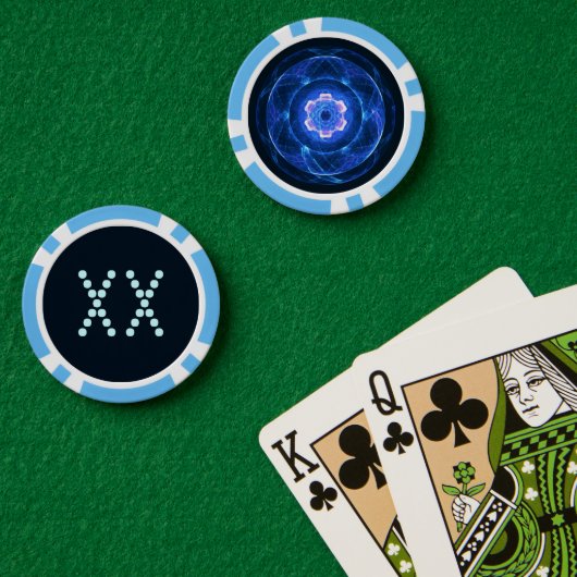 チェレンコフ放射 ポーカーチップ (ポーカーテーブル (ダブル))