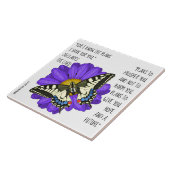 チェレ絵を描ミヤ29:11節の蝶 タイル (側面)