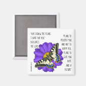 チェレ絵を描ミヤ29:11節の蝶 マグネット (正面/裏面)