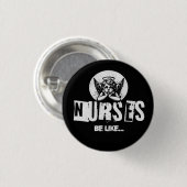 チェロおもしろいブ食べ物を与えアイエロールナースバッジ、ナース 缶バッジ (正面&裏面)