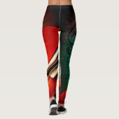 チェロおよび音楽ノート レギンス (裏面)