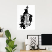 チェロと作曲家 ポスター (ホームオフィス)