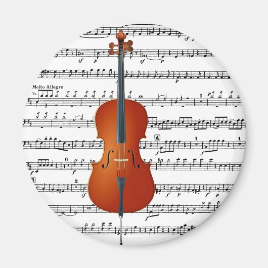 チェロと私_ マグネット (正面)