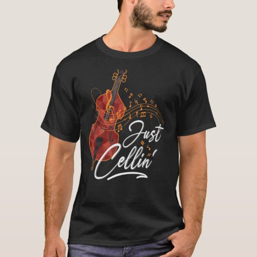 チェロにチェリンだけ Tシャツ (正面)