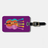 チェロのこんにちは楽器のカラフルのチェロ ラゲッジタグ (正面横)