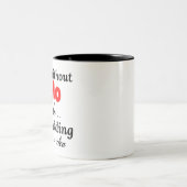 チェロのない日は私が持っていない冗談のようなものだ ツートーンマグカップ (中央)