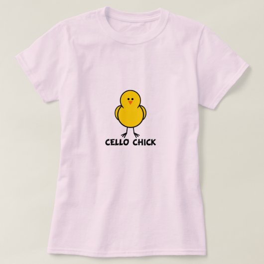 チェロのひよこ Tシャツ (デザイン正面)