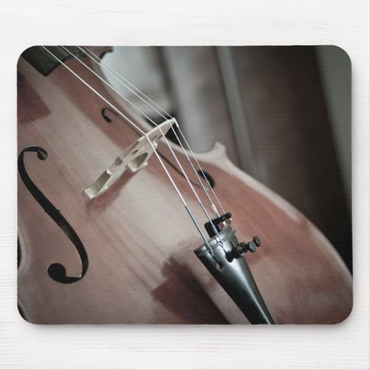 チェロのクラシック音楽の弦楽器 マウスパッド (正面)