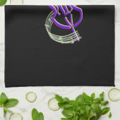 チェロのデザイン キッチンタオル (折り畳み)