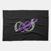 チェロのデザイン キッチンタオル (横)