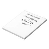 チェロの声が言わな遊い ノートパッド (回転)