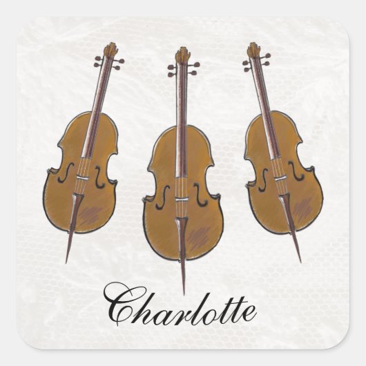 チェロの帳簿の性質 スクエアシール (正面)