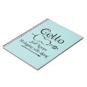 チェロの文字列 ノートブック (左側)