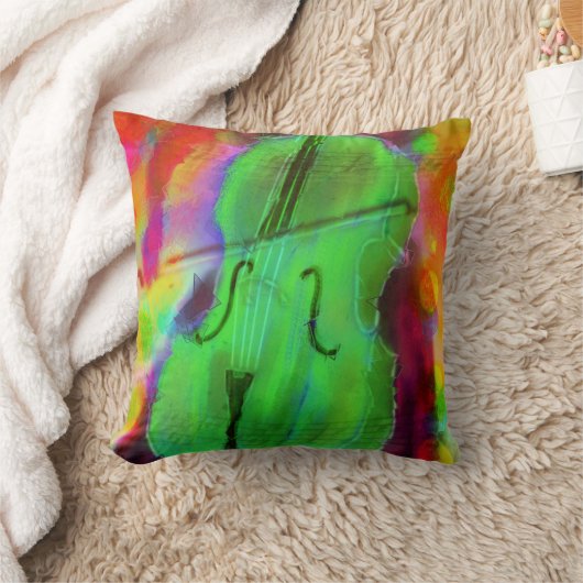 チェロの枕 クッション (ブランケット)