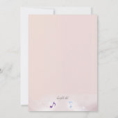 チェロの演奏会の招待状 招待状 (裏面)