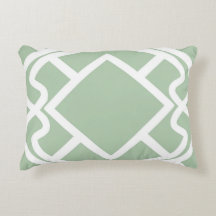 チェロの軽いセージグリーンの格子垣のデザイン