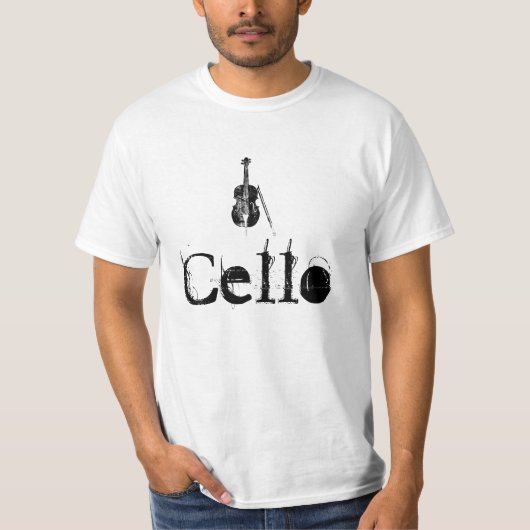 チェロのTシャツ Tシャツ (正面)