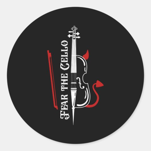 チェロを恐れる ラウンドシール (正面)