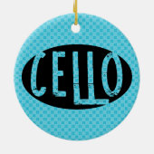 チェロオーバルラフ文字 セラミックオーナメント (裏面)