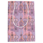 チェロカラフルスパターン ミディアムペーパーバッグ (正面)