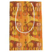 チェロカラフルスパターン ミディアムペーパーバッグ (正面)