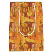 チェロカラフルスパターン ミディアムペーパーバッグ (裏面)