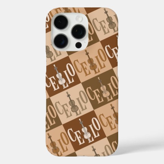 チェロカラフルスパターン Case-Mate iPhoneケース (裏面)