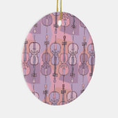 チェロカラフルパターン セラミックオーナメント (右)